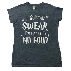 Harry Potter Womens XL I Solemnly Swear I'm Up to No Good Tee Shirt Short Sleeve